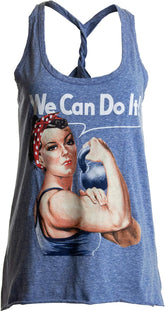 Rosie the Lifter | Cute Workout Exercise Lifting Women Kettlebell Racerback Tank